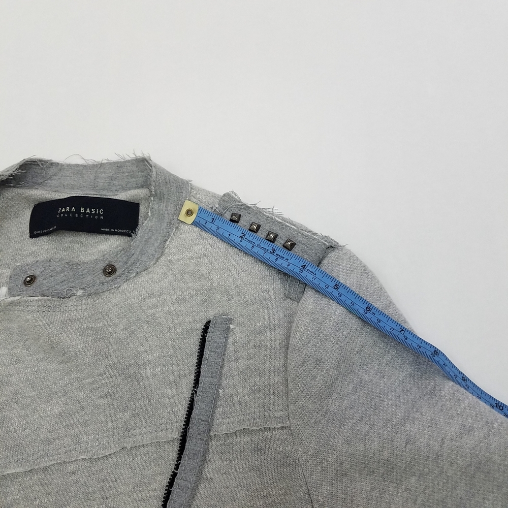 Zara Basic Collection Asymmetrical Moto Jacket - image 6